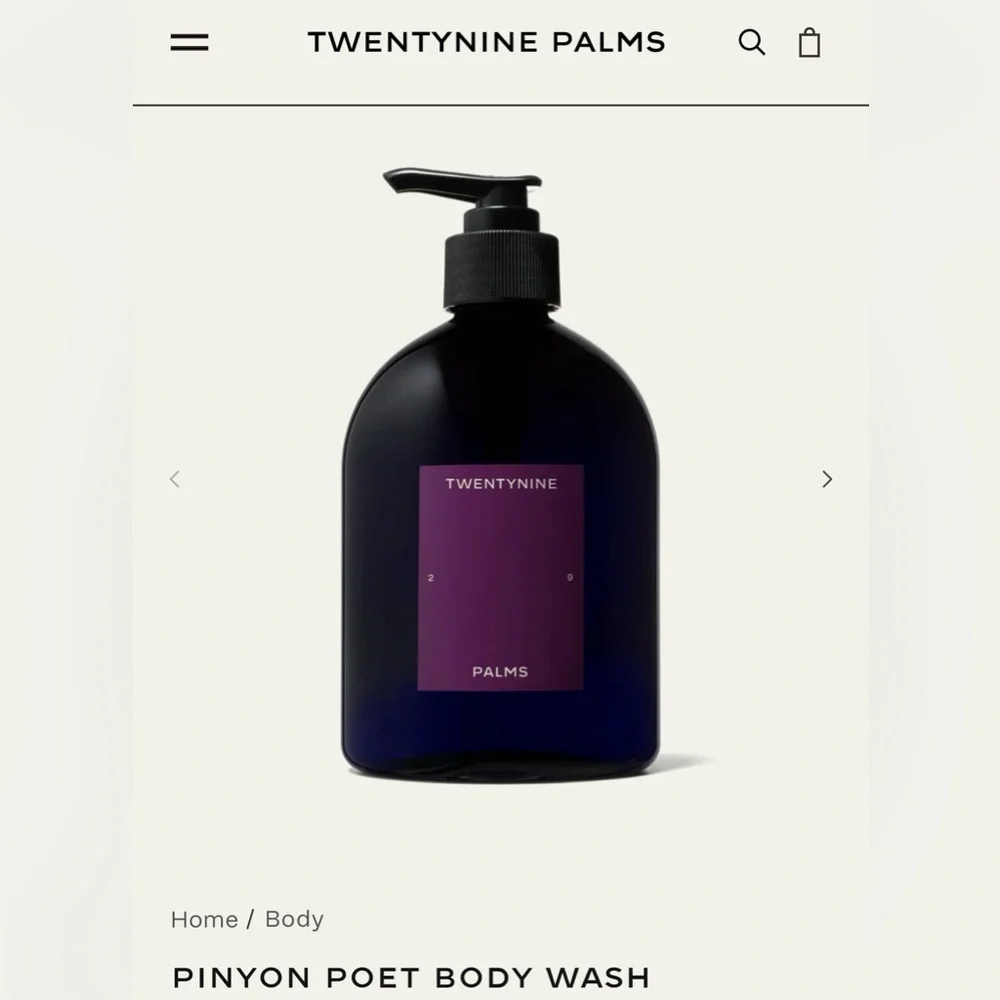 NEW TWENTYNINE PALMS PINYON POET BODY WASH